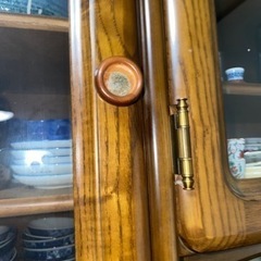 アンティーク　食器棚　キャビネット　飾り棚　大容量収納の画像