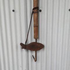 自在鉤　囲炉裏　竹製の画像