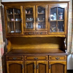 アンティーク　カリモク　ティーカップボード　食器棚　飾り棚　キャ...