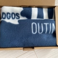 【新品】LOGOS　ゆったりブランケット(ネイビー)　非売品【堺市・豊中市】の画像