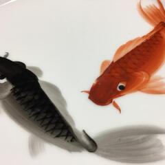 🟥 お引き取り終了しました。昭和レトロ　瑞華【鯉絵皿　20枚）の画像