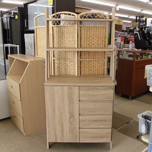 レンジ台 食器棚 ベガコーポレーション コサロ Kosaro 幅82.7cm 棚 キッチンラック キッチンボード 札幌 西野店