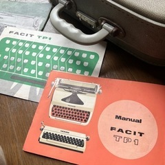 🟢4/3🟢お値下げ60タイプライターFACIT TP1 　北欧　昭和レトロ　の画像
