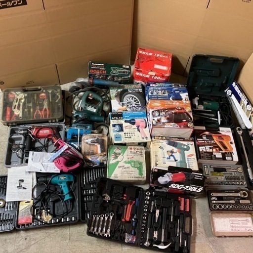 大量 電動工具 ハンドツール 日曜大工 まとめ ドライバー 丸ノコ ドリル レンチ など