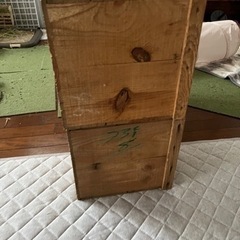 りんご箱 DIY 二つの画像