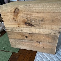 りんご箱 DIY 二つの画像