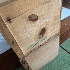 りんご箱 DIY 二つの画像