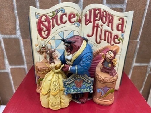 【愛品館江戸川店】エネスコ ディズニー トラディション 美女と野獣 ベル＆ビーストフィギュア ストーリーブックLove Endures ID112-046370-007