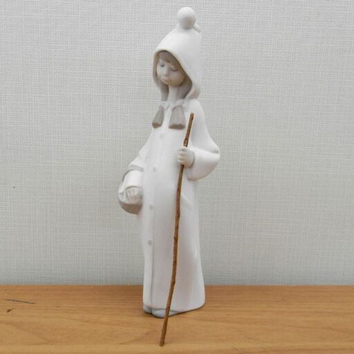 希少 リヤドロ バスケットを持つ少女 4678 陶器人形 フィギュリン LLADRO GIRL WITH BASKET 少女 バスケット 札幌 西区 西野