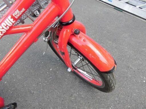 ジュニアサイクル 16インチ  ヒーローモーターズ 消防車 160-J 働く車 緊急車両 子供用 自転車 札幌 西野店