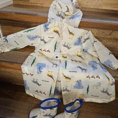 ムージョンジョン レインコート 長靴セットの画像