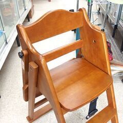ベビーチェア 大和屋 Quiet(クワイエット)木製ワンタッチハイチェア テーブル付き 折りたたみ可能☆ 札幌市 北区 屯田 の画像