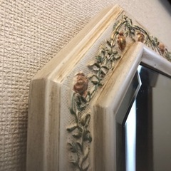 アンティーク風　鏡　面取りミラー　 の画像