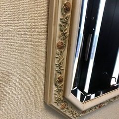アンティーク風　鏡　面取りミラー　 の画像