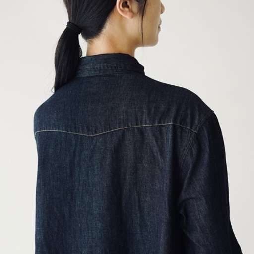 極美品 D.M.G.デニム ウエスタンシャツワンピース