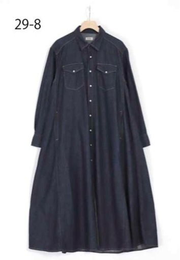 極美品　D.M.G.デニム　ウエスタンシャツワンピース
