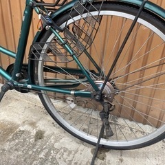 ●26インチ 軽快車 シティーサイクル●グリーンの画像