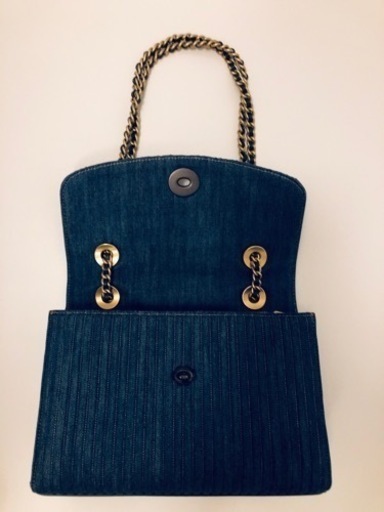 極美品 COACH【コーチ】デニム ショルダーバッグ