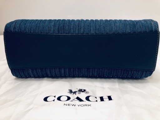 極美品 COACH【コーチ】デニム ショルダーバッグ