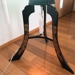 本場岐阜　回転大内提灯菊模様　電気コード式一張り　未使用品の画像