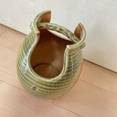 花瓶　民藝陶器　花器　フラワーベースの画像