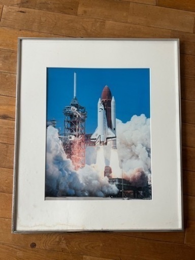 スペースシャトル写真　62x72cm