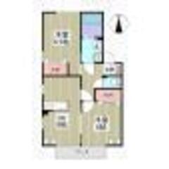 伊勢崎市🏠敷金礼金なし🌸2DK✨フリーレント１か月🐱駐車場２台無料🌸