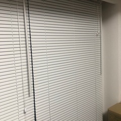 ブラインドカーテン×2(白色/横幅87cm)
