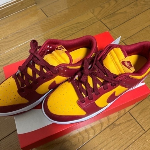 新品未使用NIKE ダンクLOW レトロ イエロー、レッド(28cm)