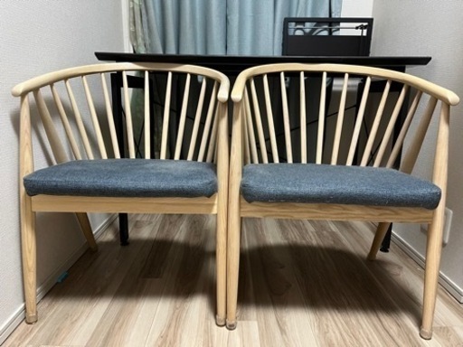 ダイニングチェア　2脚　北欧風