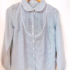 2way ストライプシャツ　Women’s Mの画像