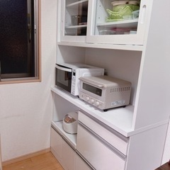 【決定してます】6月25日 午前中食器棚(ホワイト) 