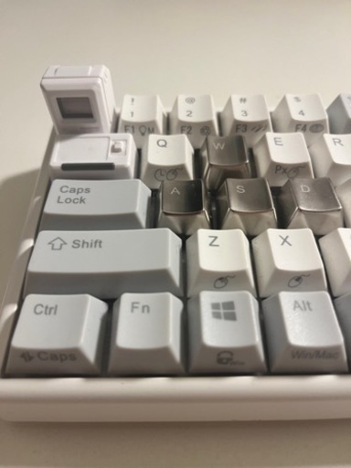 Niz atom66 静電容量無接点方式ワイヤレスキーボード　バックライト付き　カスタム済み