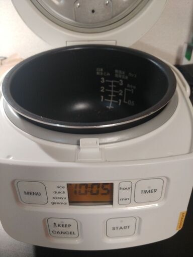 6ヶ月前の炊飯器。