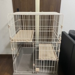 カインズ　ペット　ゲージ　猫ゲージ　2段