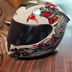 バイクフルフェイスヘルメットの画像