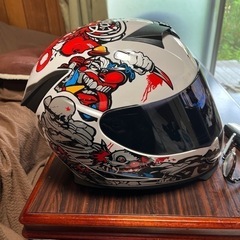 バイクフルフェイスヘルメットの画像