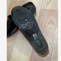 Usedパンプスタイプのレインシューズ　レインパンプス　雨靴　サイズM 黒の画像