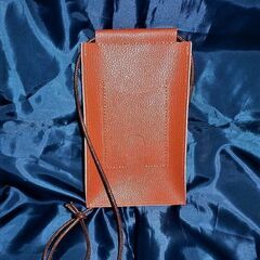 希少非売品◆ＢＭＷ皮革スマホ入/ストラップ◆未使用の画像