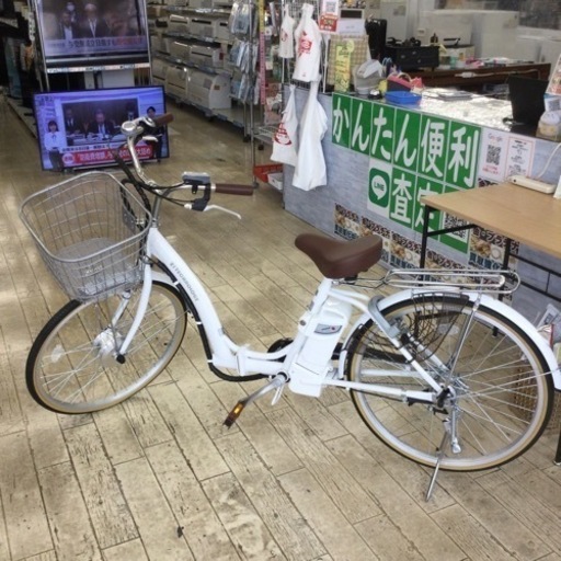 【✨新品&未使用❗️✨通勤❗️通学❗️✨ホワイト❗️✨】21テクノロジー　24インチ電動アシスト自転車   3段変速ギア  オートライ