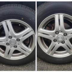 14㌅アルミホイール(DUFACT DF5 )と14㌅タイヤ(GOODYEAR EfficietGrip Eco Hybrid)の4本セット
