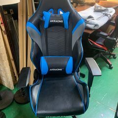 AKRACING ゲーミングチェア デスクチェア ブルー 青 OVERTURE 高