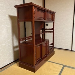 唐木 飾り棚 引き取り限定