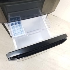 中古 146L 2ドア冷蔵庫 自動霜取りファン式 サファイアブラック 三菱電機 MR-P15D-Bの画像