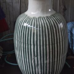 信楽焼 大型壺 青簾焼酎壺 高さ95cm 直径45cm