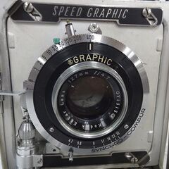 ジャンク GRAFLEX SPEED GRAPHIC 大判カメラ 127mm F4.7 蛇腹 グラフ