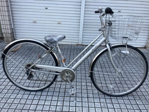 【27インチ自転車】マルキン製　6段変速　LEDオートライト付　サドル新品❗️若林自転車　唐崎店　SALE中❗️
