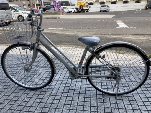 【27インチ自転車】マルキン製　6段変速　LEDオートライト付　サドル新品❗️若林自転車　唐崎店　SALE中❗️