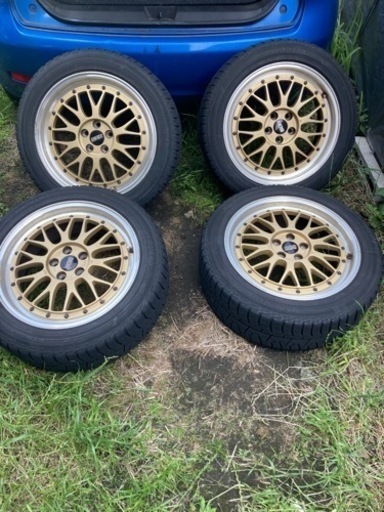 BBS LM090 17×7.5J +48 5H-100 215/50R17 スタッドレス 86 BRZ プリウス CT200 レガシィ インプレッサ