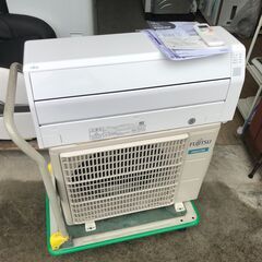 【動作保証あり】FUJITSU 2021年 2.2kw 6畳用 冷暖房ルームエアコン AS-C22K ②【管理KR383】